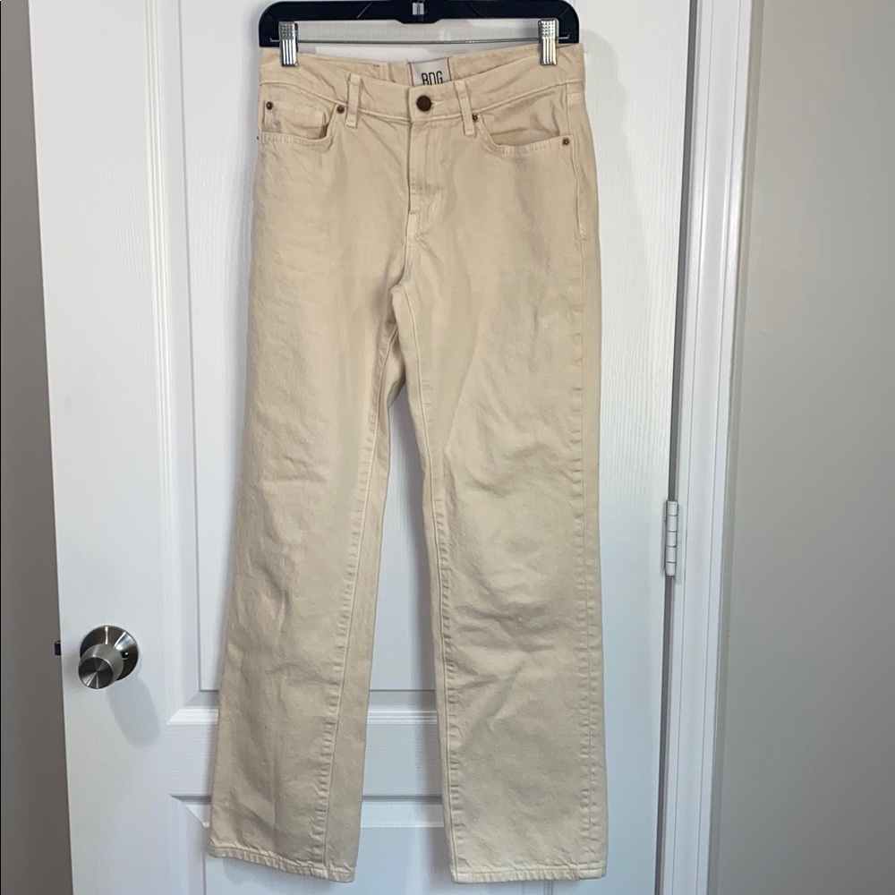 BDG Mid Rise Cowgirl Jeans In‎ Cream - Picture 5 of 11